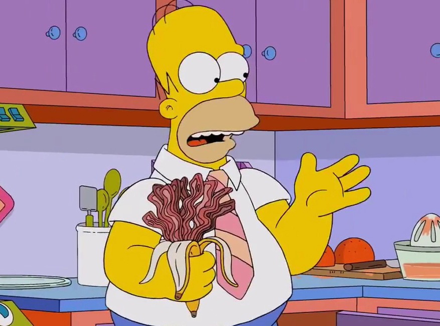 Homer Simpson, The Simpsons, Bacon